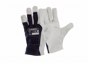 RĘKAWICE WZMOCNIONE KOZIĄ SKÓRĄ X-PERFECT