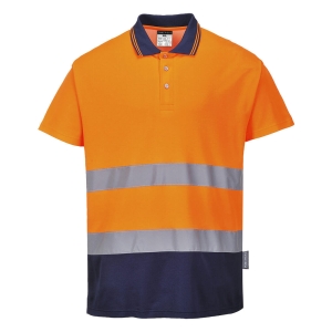 S174 - Koszulka polo dwukolorowa Cotton Comfort 