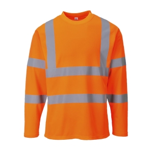 S278 - T-shirt ostrzegawczy z długimi rękawami 
