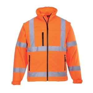 S428 - Softshell ostrzegawczy (3 warstwy)