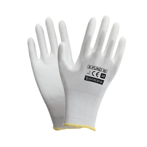 RĘKAWICE OCHRONNE POWLEKANE PU X-PUNO WHITE